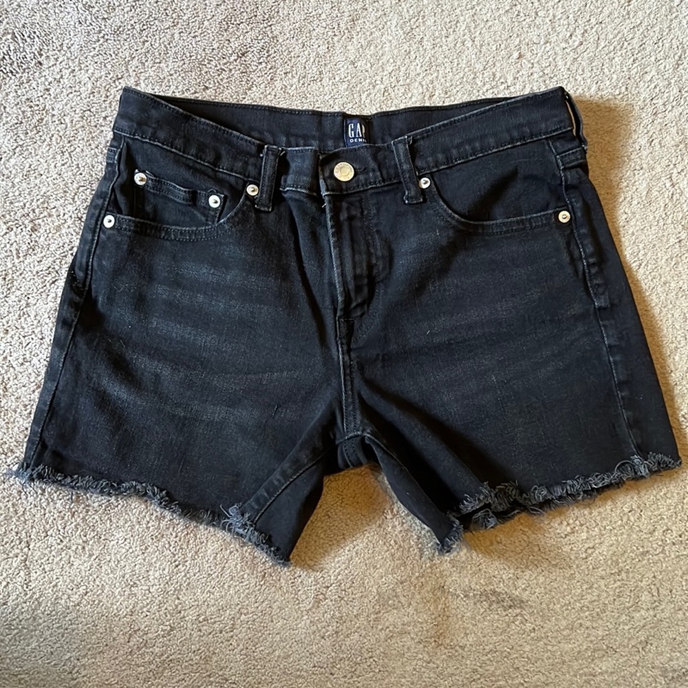 Gap Black Jean Shorts